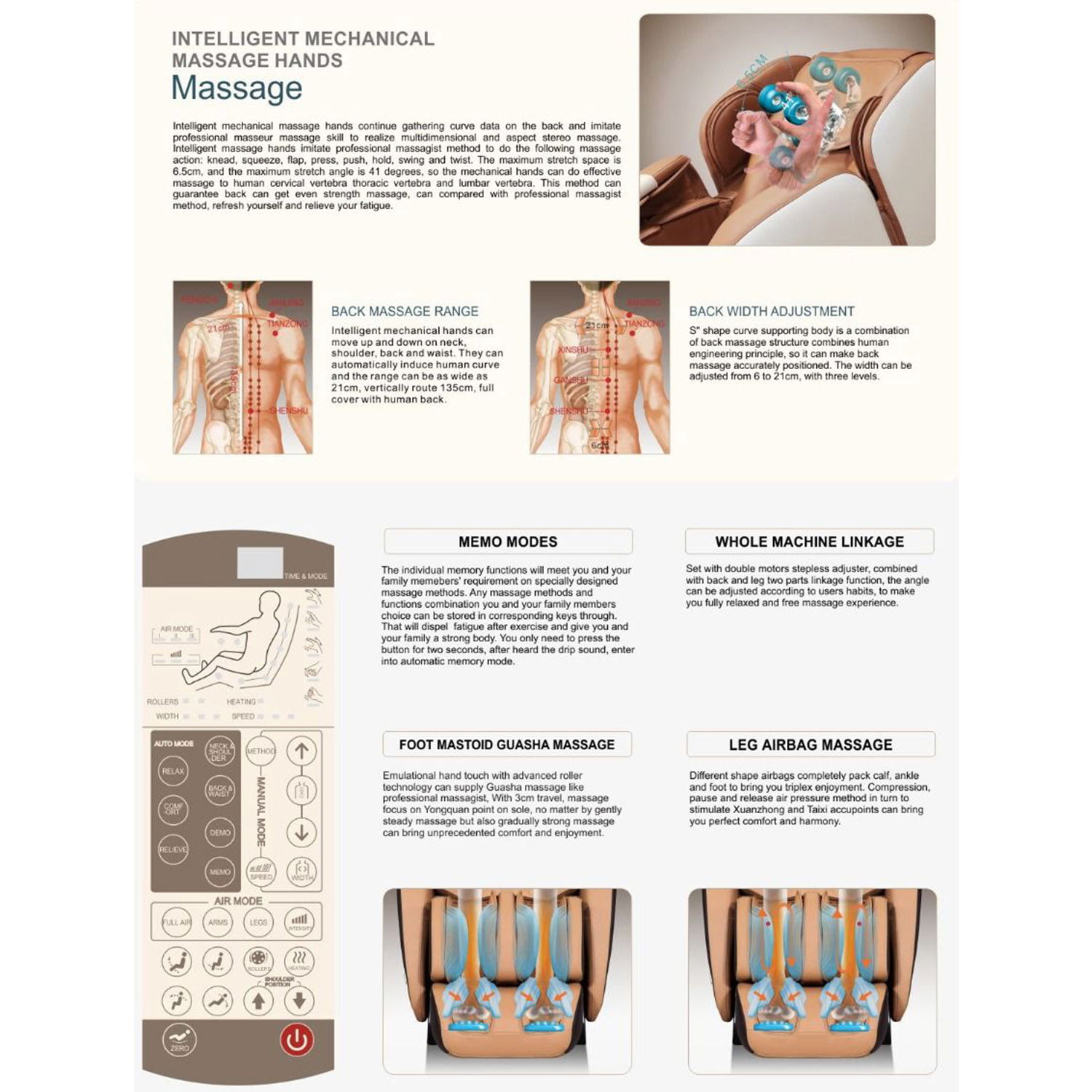 iRest A191 Massage Chair Full Automatic - Brown