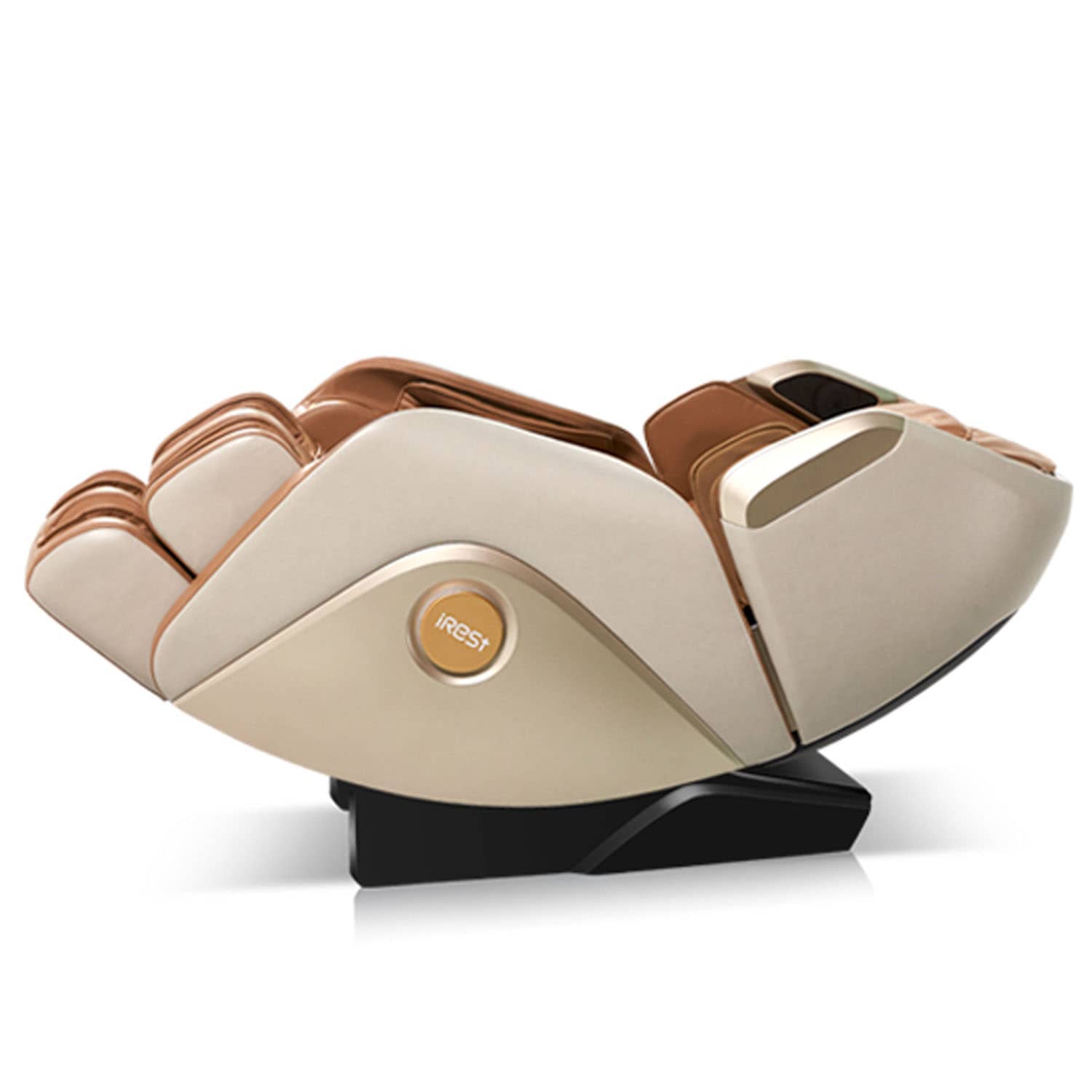 iRest A332S Intelligent Voice Control Massage Chair - Khaki+Brown