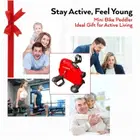 Sparnod Fitness SMB Mini Pedal Exercise Bike For Home and Office Use - Red