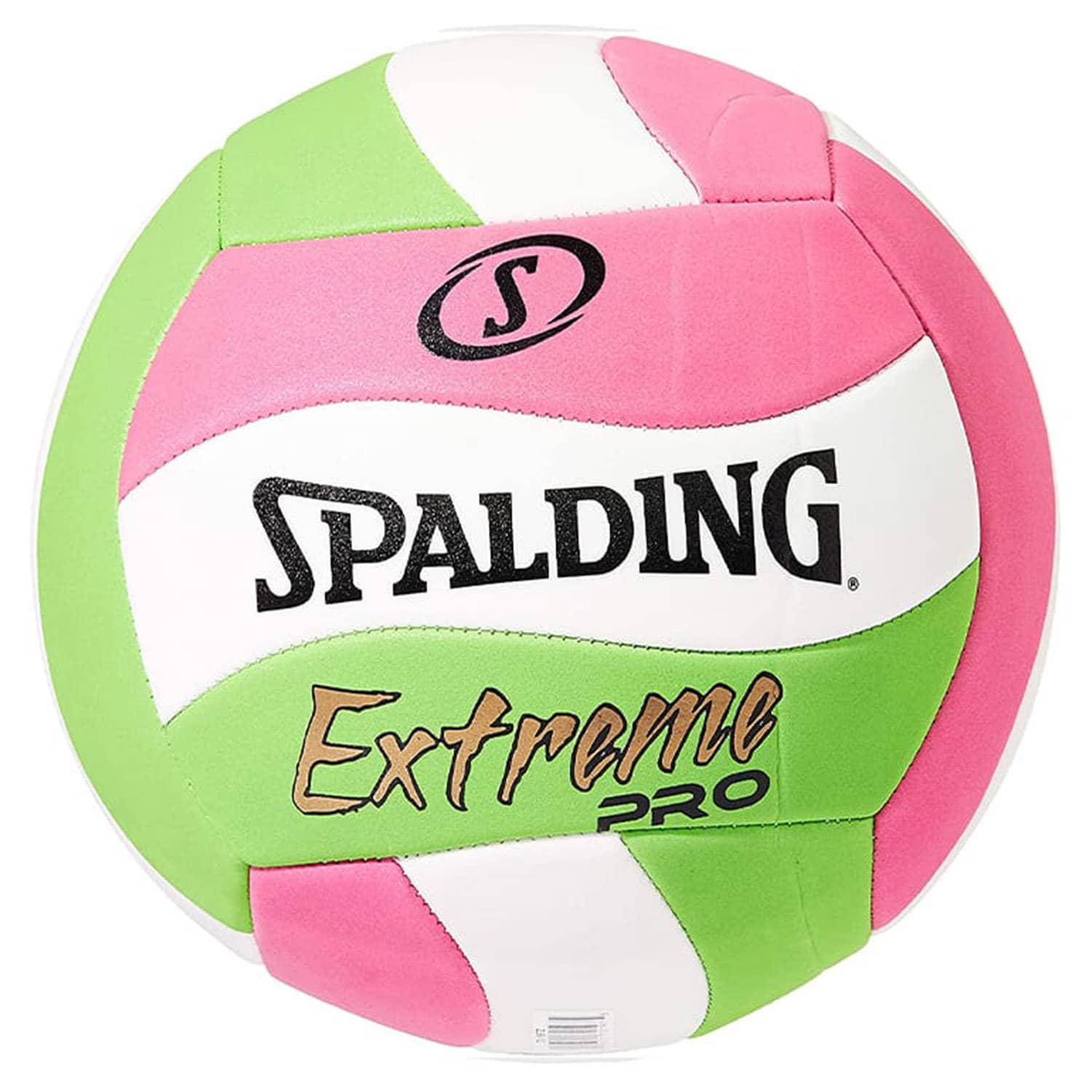 Spalding Extreme Pro Volleyball, Pink/Green/White