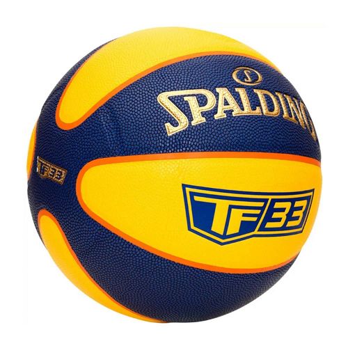 Spalding TF-33 Gold- Yellow/Blue Composite Basketball Size 6