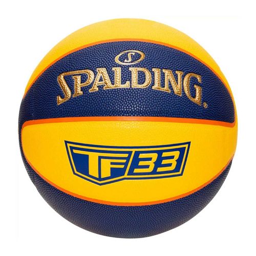 Spalding TF-33 Gold- Yellow/Blue Composite Basketball Size 6