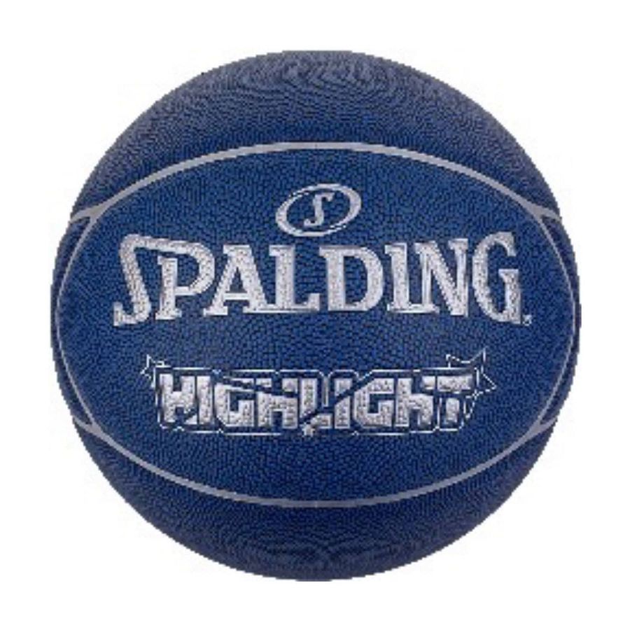 Spalding Highlight Blue Silver Composite Basketball Size 7