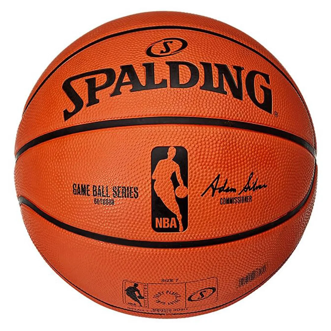 Spalding NBA Game Ball Replica Rubber Outdoor Basketball Size-7