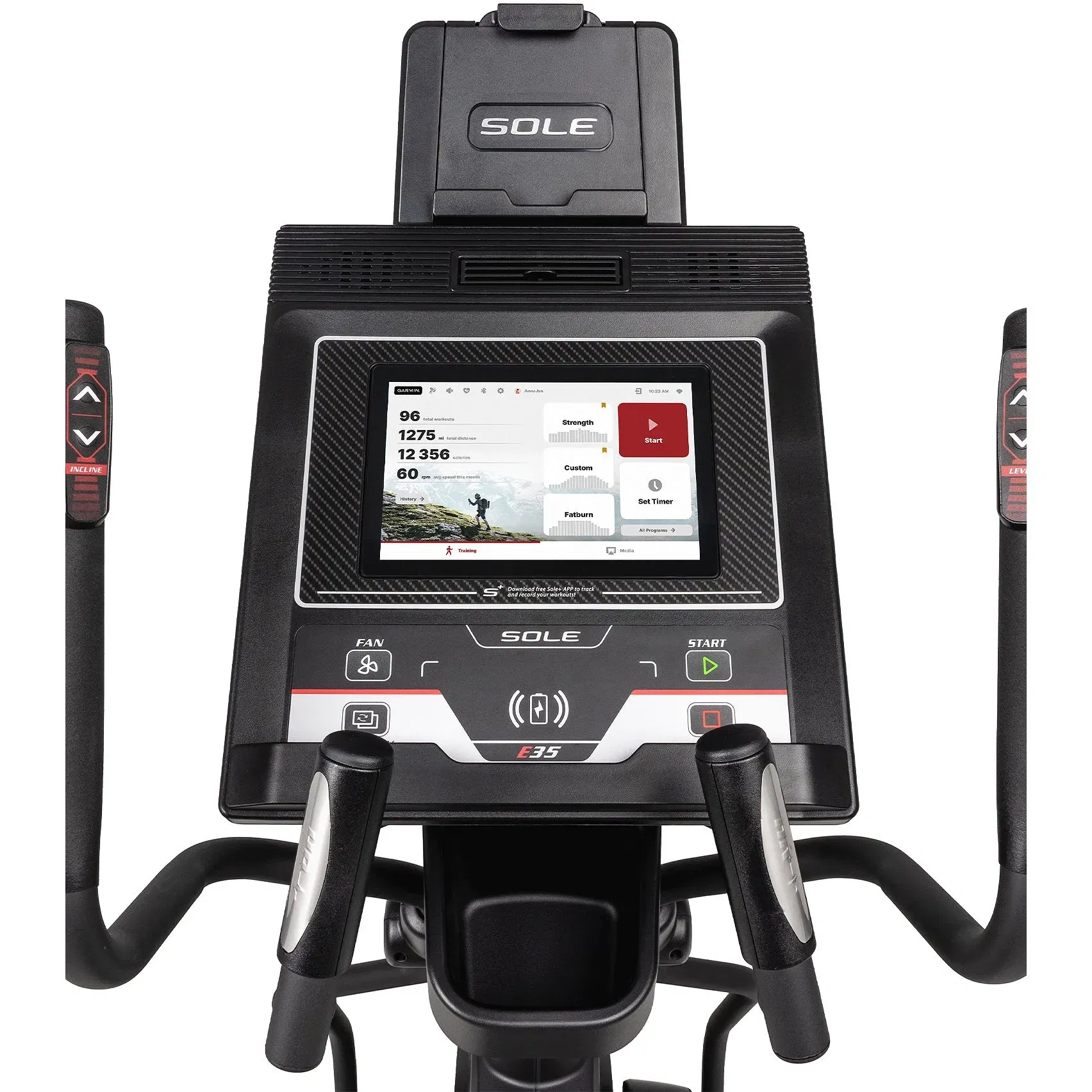 Sole Fitness E35-ENT Elliptical Cross Trainer with 10.1