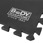 Body Sculpture Interlocking Mat 60 x 60cm x 12mm Black, 4-Piece
