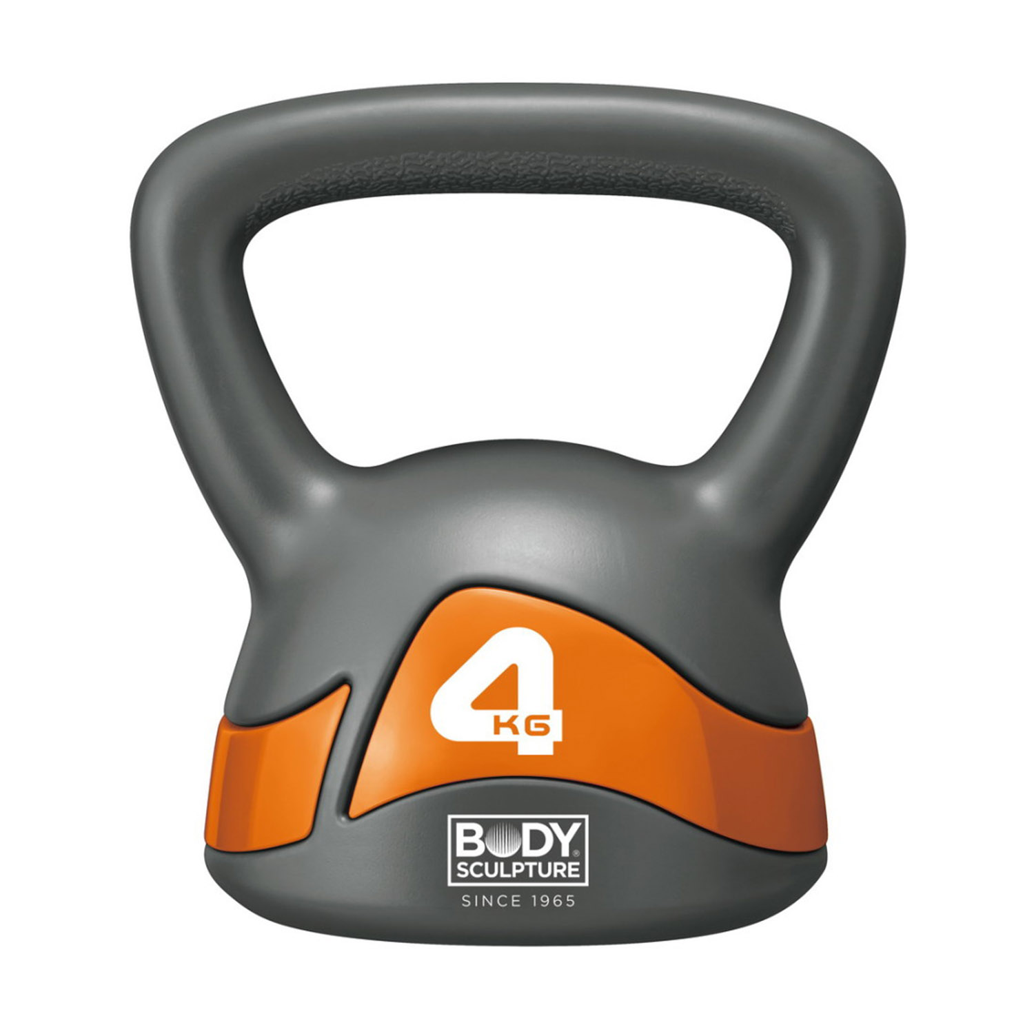 Body Sculpture Soft Iron Kettlebell Grey - 4 Kg
