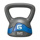 نحت الجسم كيتل بيل من الحديد الناعم باللون الرمادي - 6 Kg