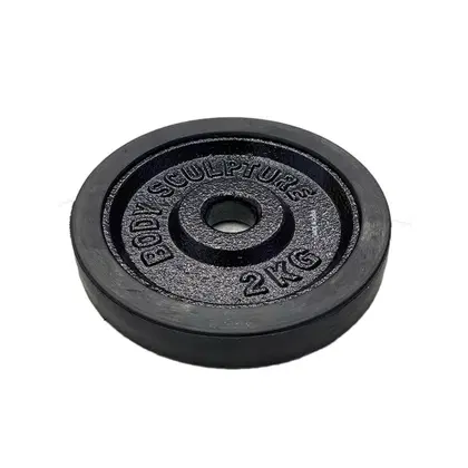 Body Sculpture Rubber Weight Plate 1Inch Dia - 2 Kg - Single
