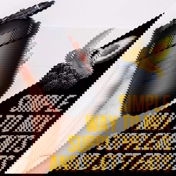 ShakeSphere Tumbler View w/ Clear Window Matte Black/ Black