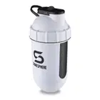 ShakeSphere Tumbler View w/ Clear Window - Matte White/Black - 727.5ml