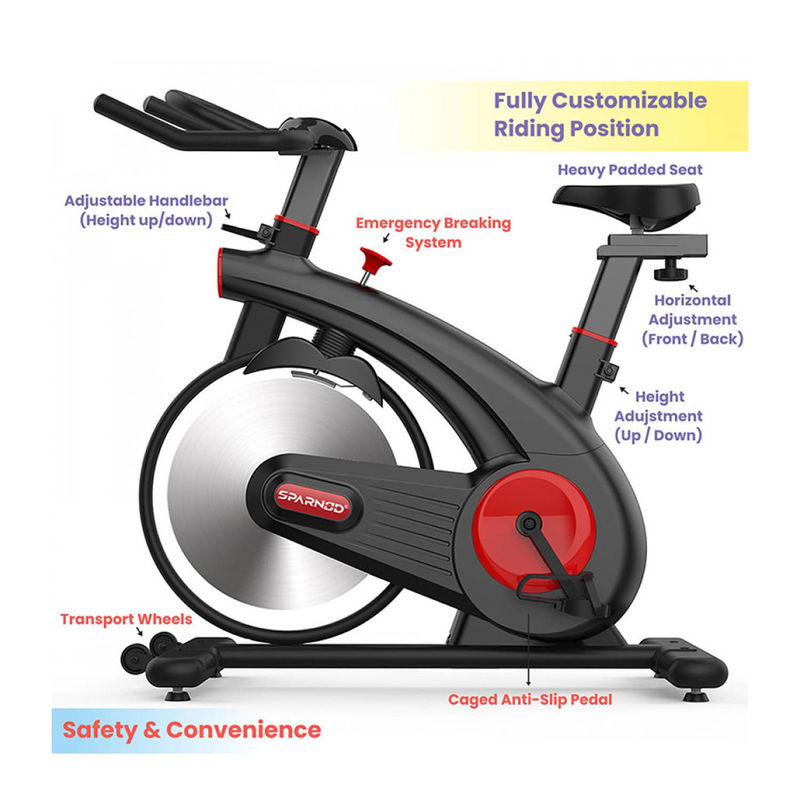 Exercise Bike Flywheel Perimeter Weighted Flywheel Exercise Spin