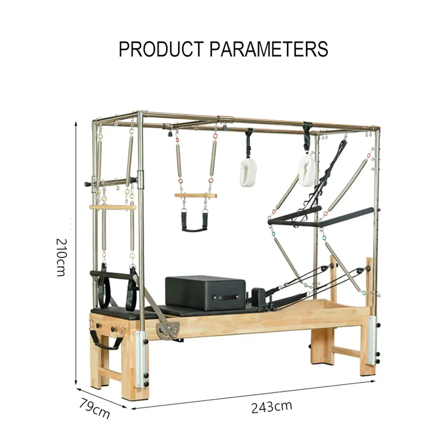 Vox Fitness Pilates Reformer with Full Cadillac