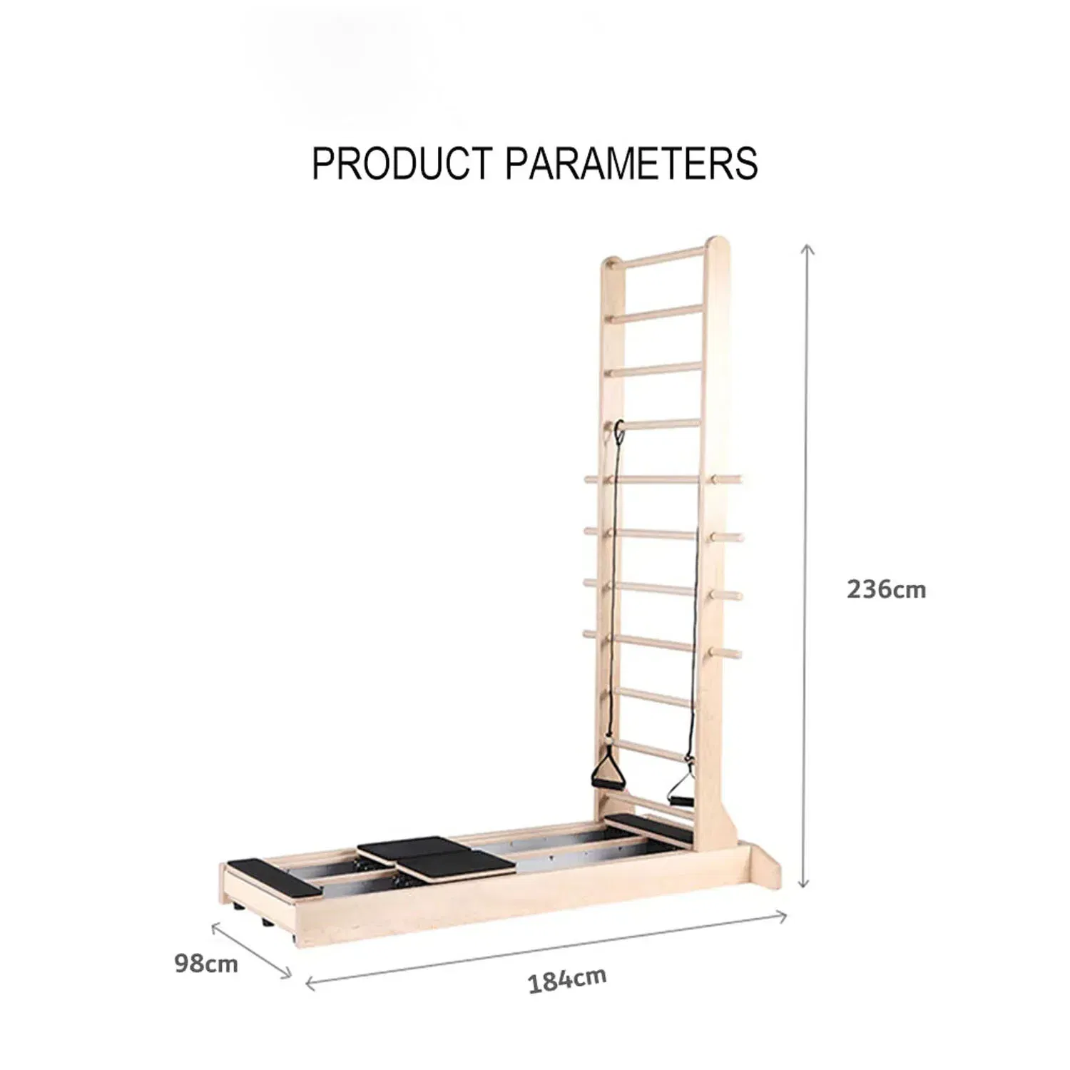 Vox Fitness Pilates Double Track Slide Stretch Training Yoga Bed