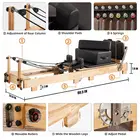 Vox Fitness Folding Pilates Reformer And Pilates Double Track Slide Stretch