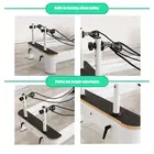 Vox Fitness Pilates Reformer Folding Aluminum Yoga Bed