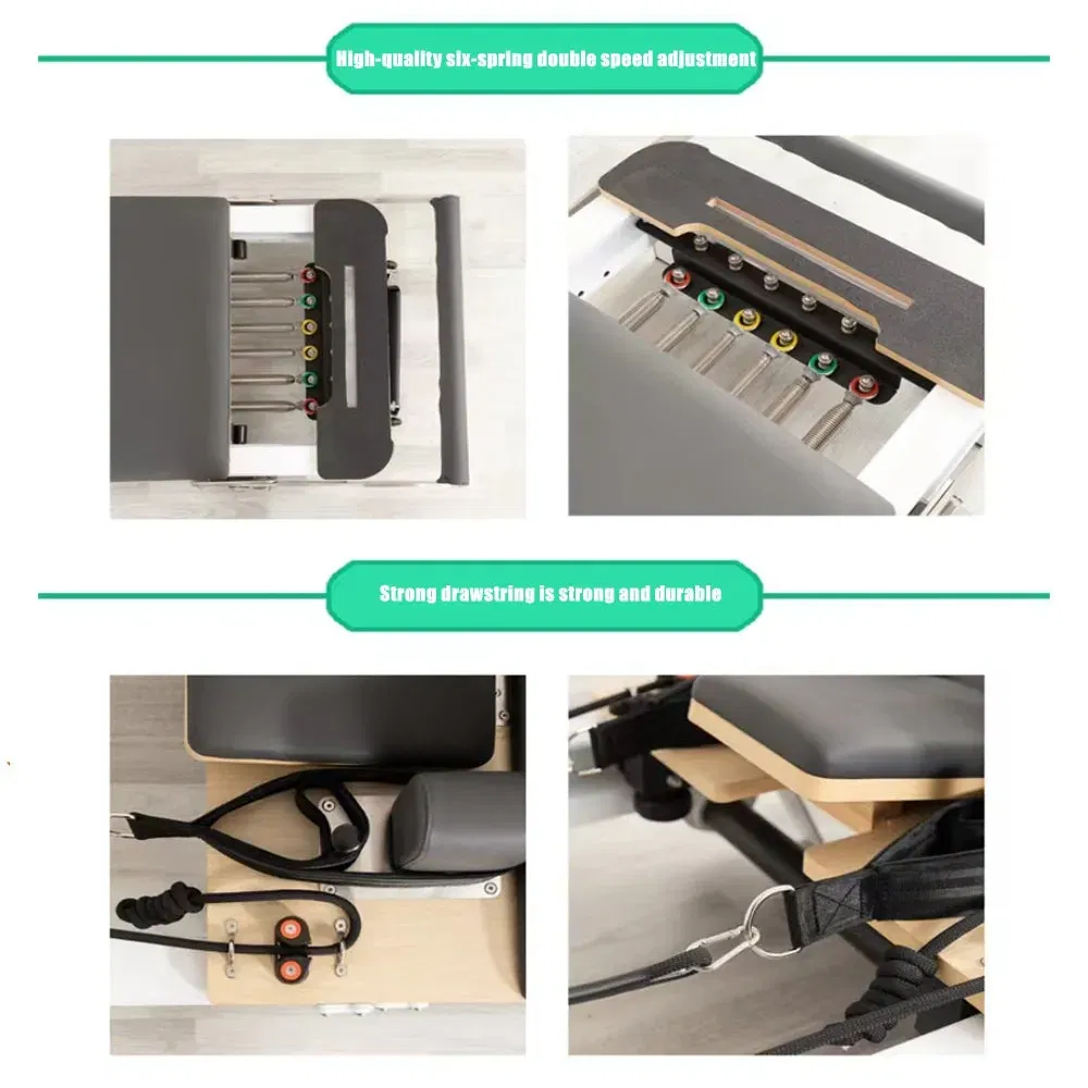 فوكس للياقة البدنية سرير يوغا ألومنيوم قابل للطي لجهاز بيلاتس