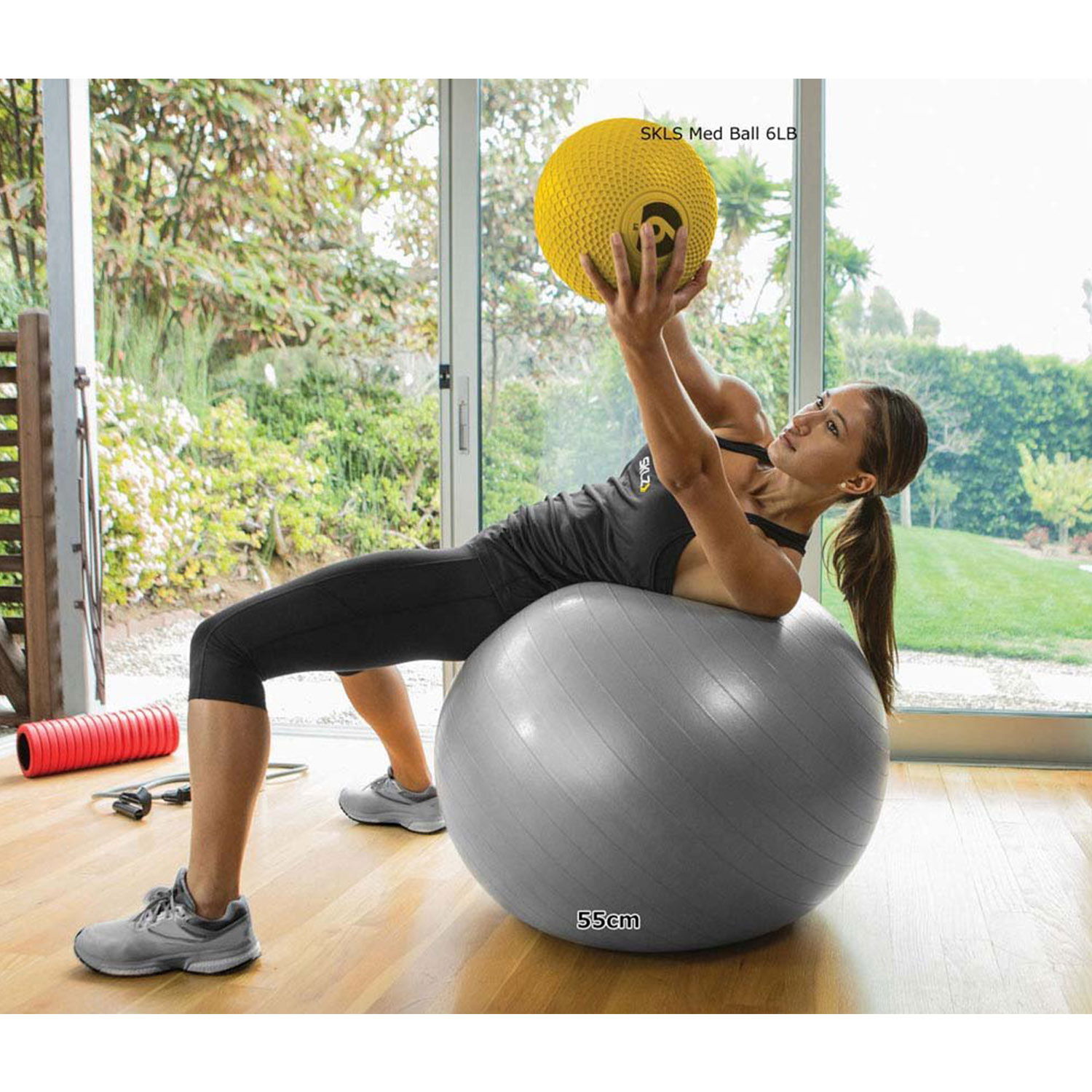 SKLZ Stability Ball - Black - 55cm