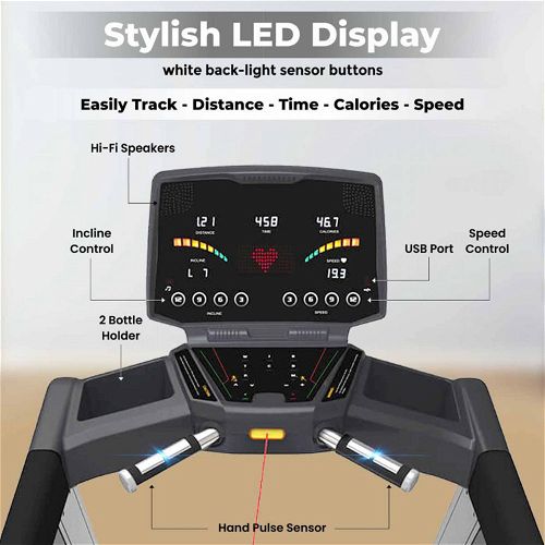 Sparnod Fitness STC-5650 (5.5 HP AC Motor) Sturdy Treadmill