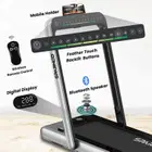 Sparnod Fitness 2 in 1 Foldable Treadmill - 2.25 HP | DC Motor - Grey