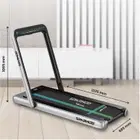 Sparnod Fitness 2 in 1 Foldable Treadmill - 2.25 HP | DC Motor - Grey