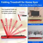 Sparnod Fitness 2 in 1 Foldable Treadmill - 2.25 HP | DC Motor - Red