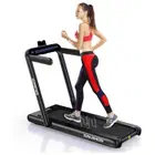 Sparnod Fitness 2 in 1 Foldable Treadmill - 2.25 HP | DC Motor - Black