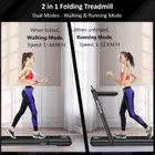 Sparnod Fitness 2 in 1 Foldable Treadmill - 2.25 HP | DC Motor - Black