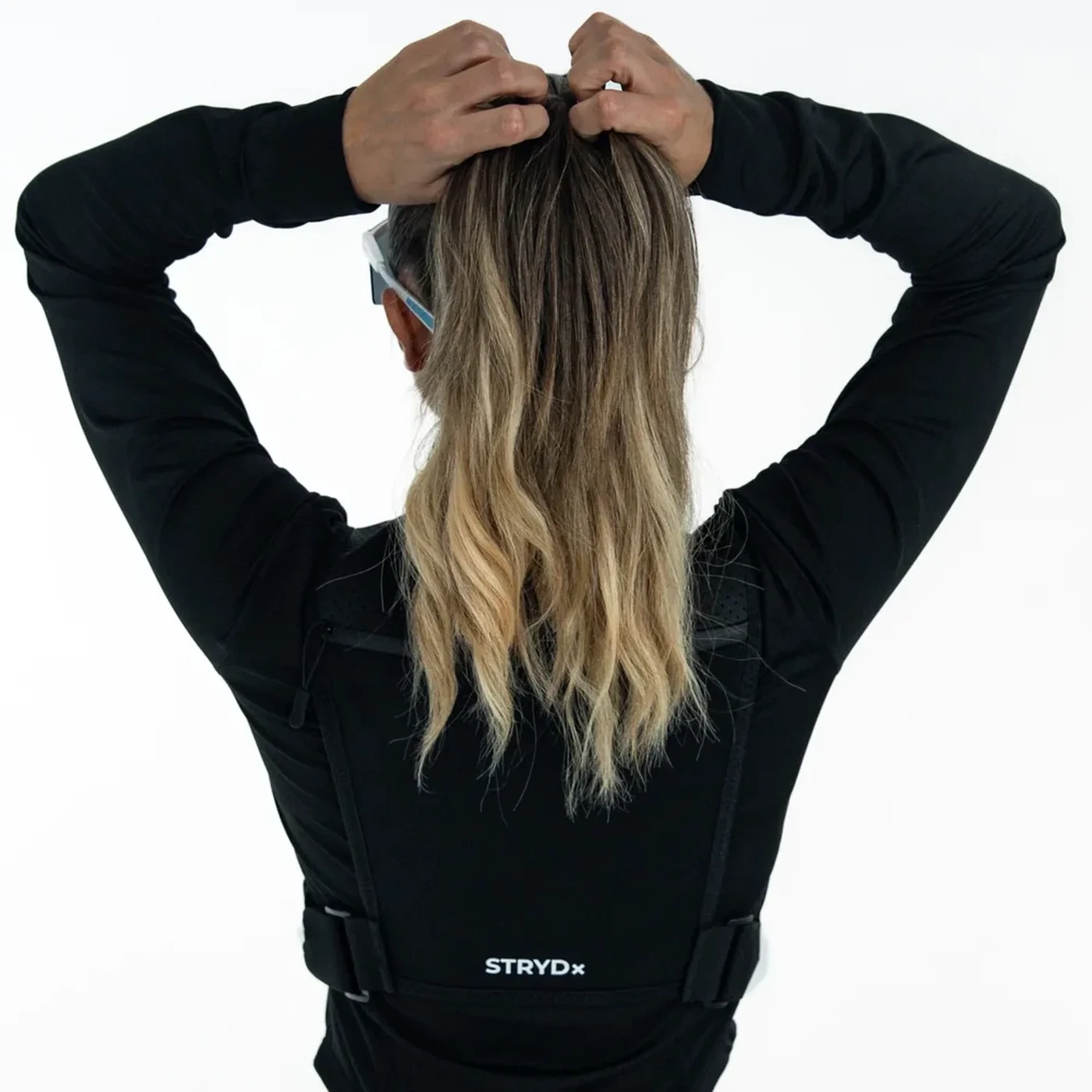 Rear storage of STRYDX Hydration Vest