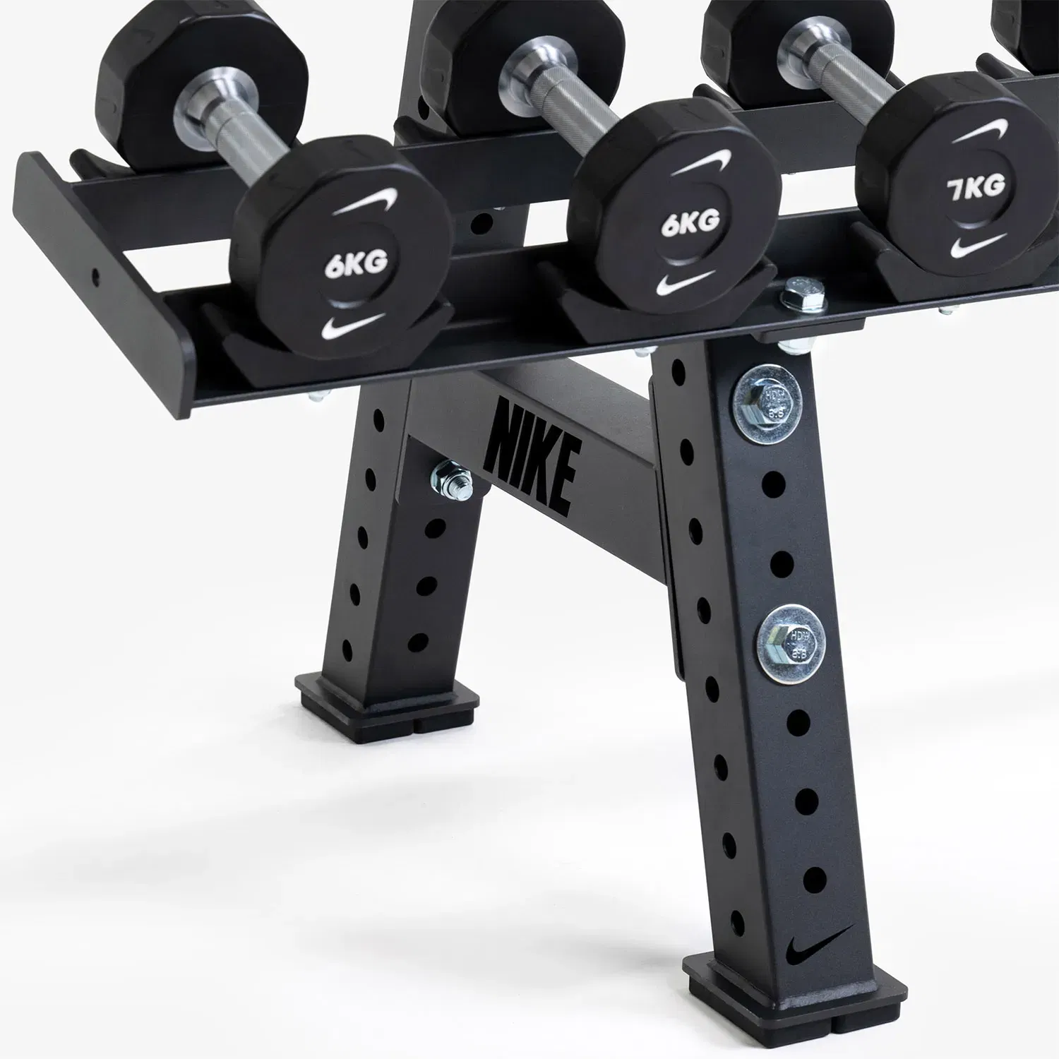 Nike Strength Premium 2-Tier Pro Urethane Dumbbell Rack Set