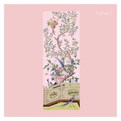 Sugarmat Pink Pampas Panel 1 Yoga Mat - Pink - 3.0 mm