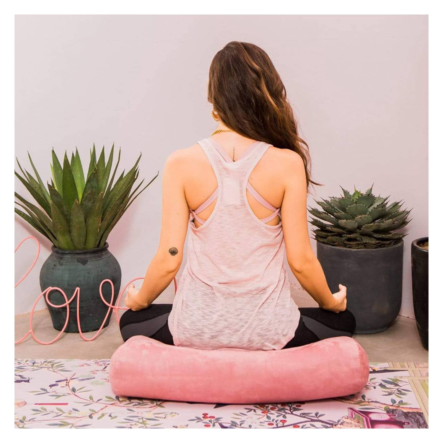 شوجرمات تعزيز اليوغا - Pink