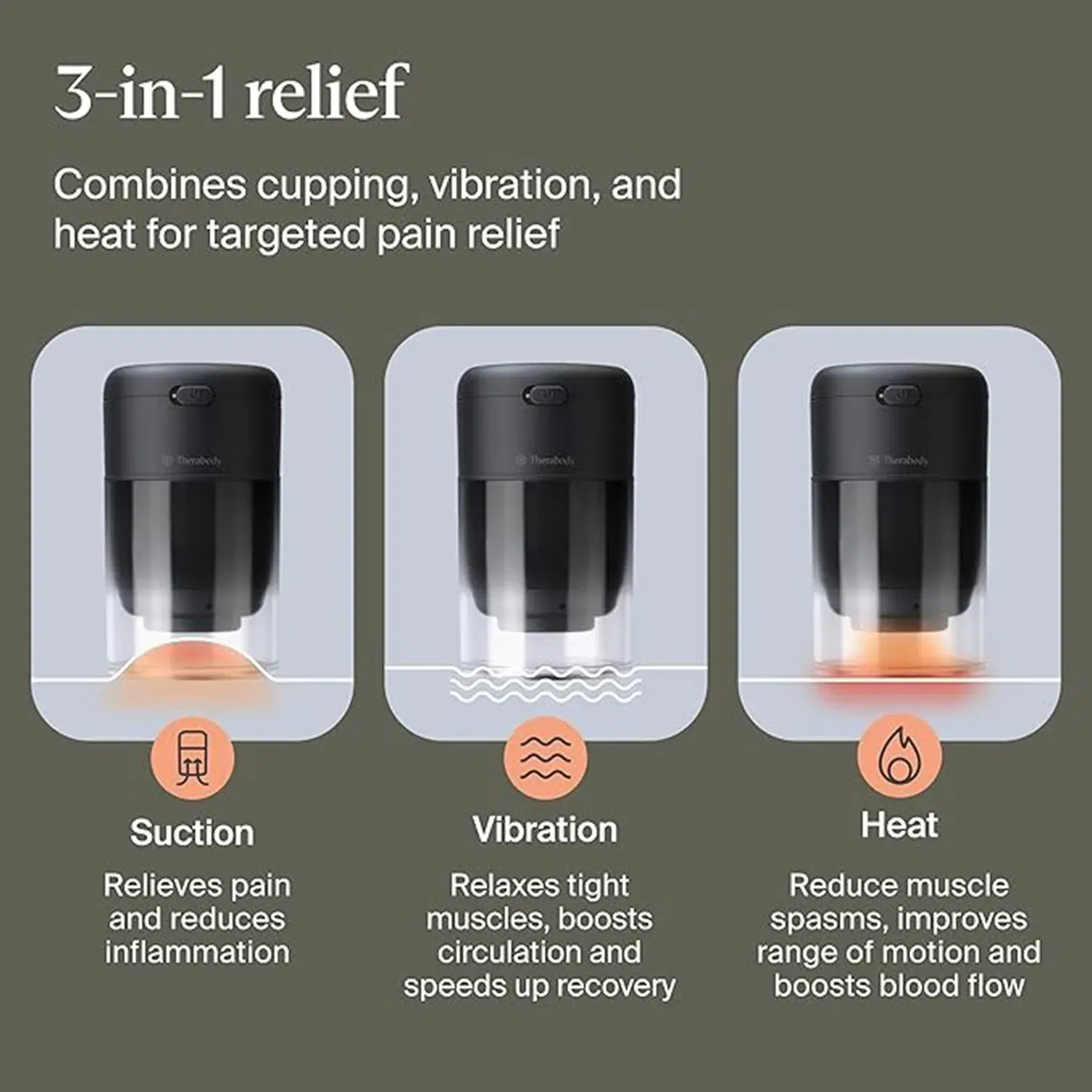 Therabody TheraCup Advanced heat and vibration cupping System (1-Pack)