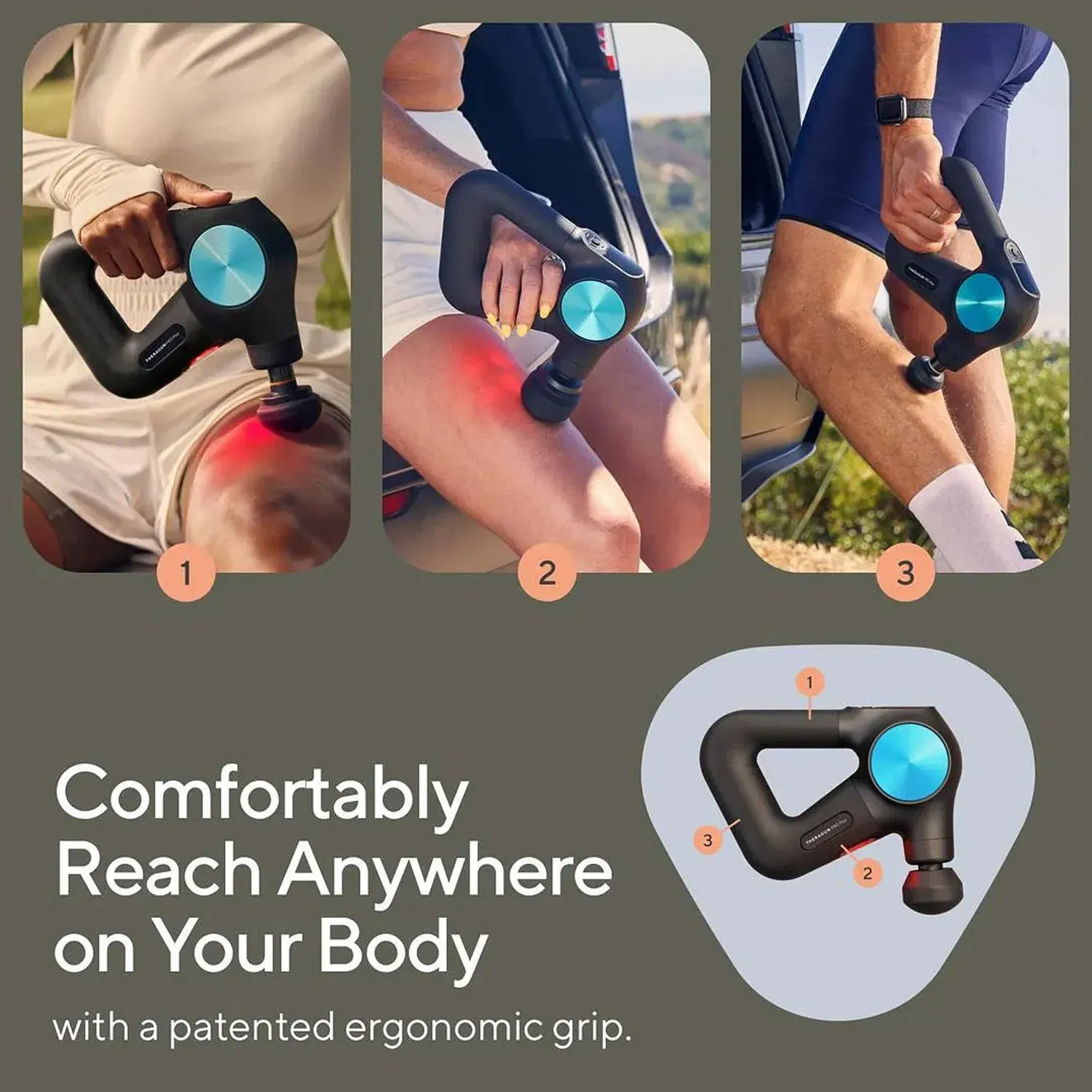 Therabody TheraGun Pro Plus 6-in-1 Deep Tissue Percussion Massage Gun