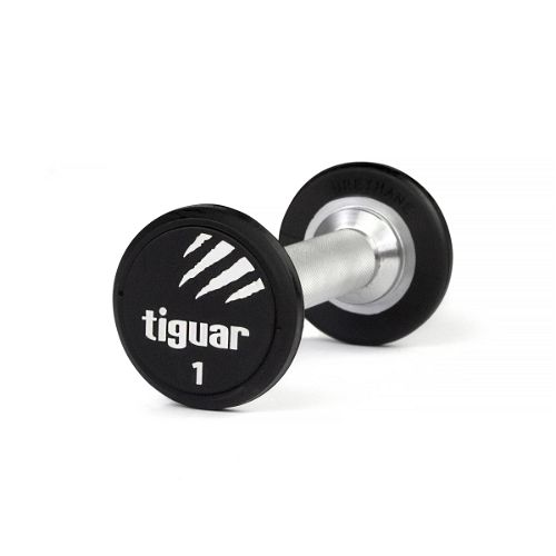 Tiguar PU Round Dumbbell - Single-1Kg