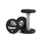 Tiguar PU Round Dumbbell - Single - 3 Kg