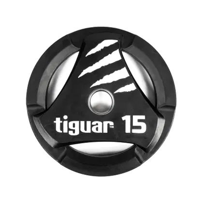 Tiguar PU Olympic Weight Plate -Single - 15 Kg