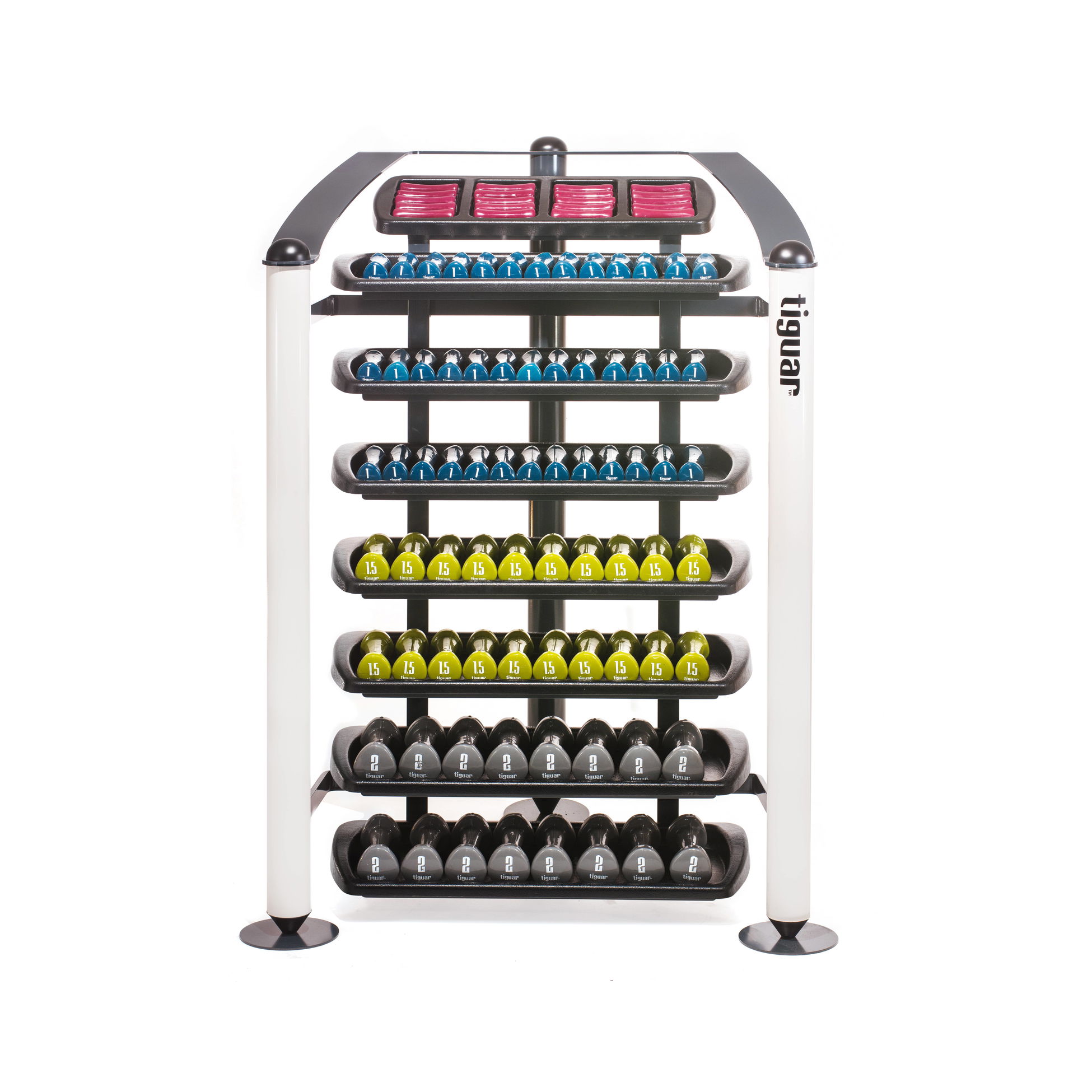 Tiguar Dumbbells Rack (Graphite/White)