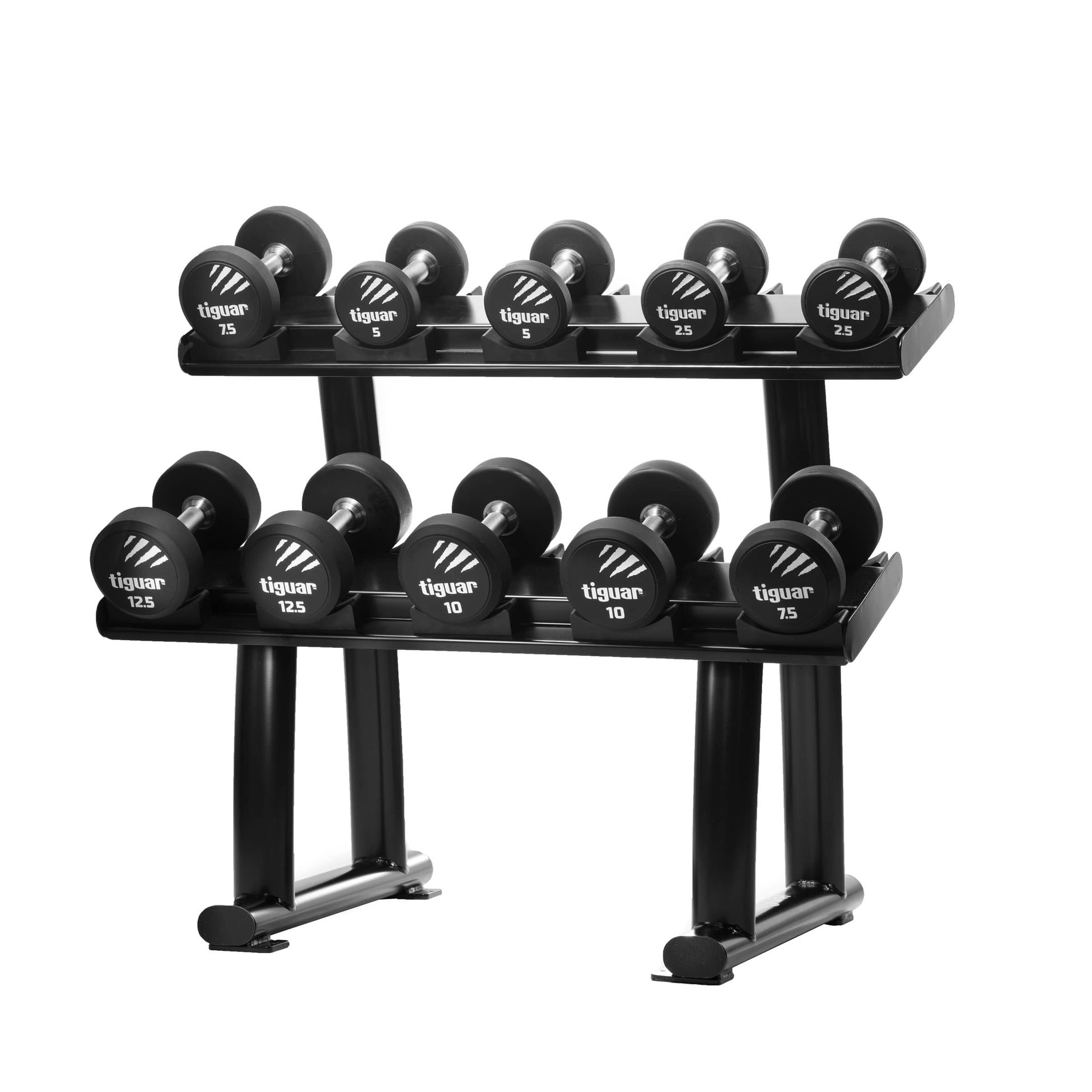 تيغوار حامل دمبل قصير 110 سم مع قبعات