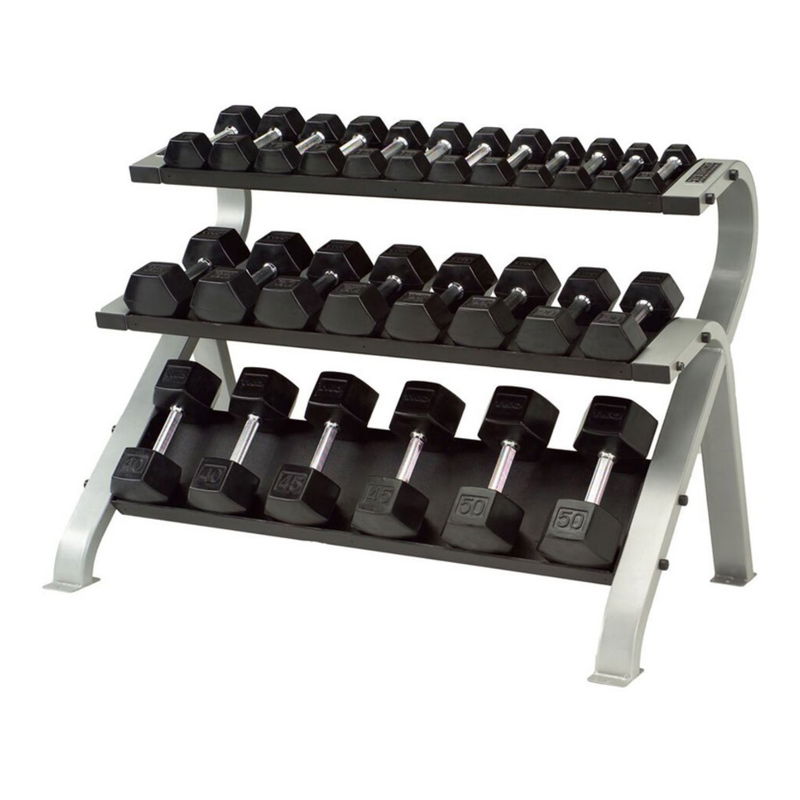 TKO 824HDR 3-Tier Horizontal Dumbbell Rack