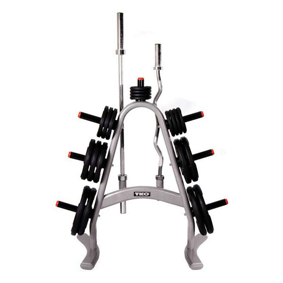 TKO 843OPT Olympic Plate Tree with Bar Holders