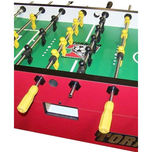 Generic Tornado Platinum Coin Operated Tour Edition Foosball Table – Crimson Red