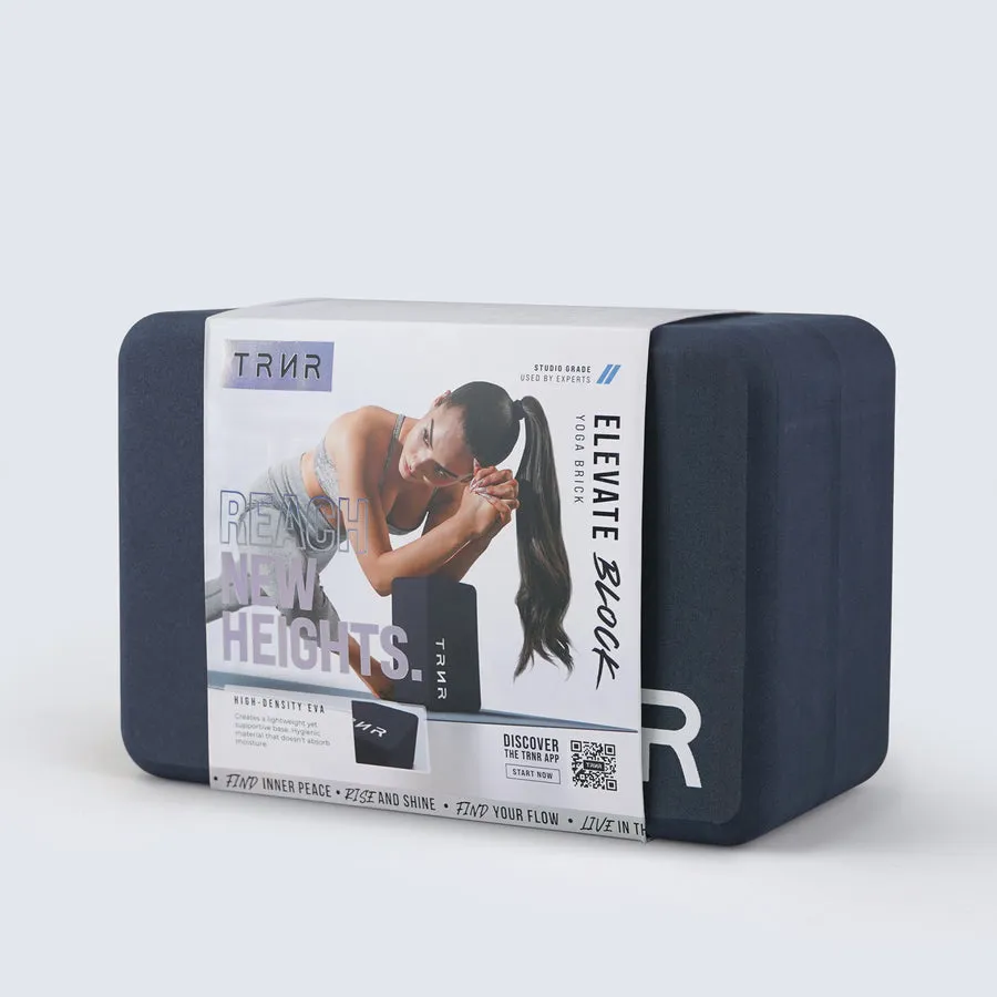 TRNR Elevate Block, Lightweight, High-density Eva Foam Block - Midnight Blue