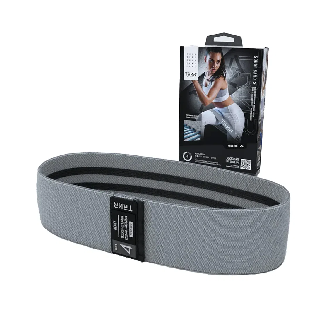 TRNR Squat Band - Woven Resistance Loop - Heavy