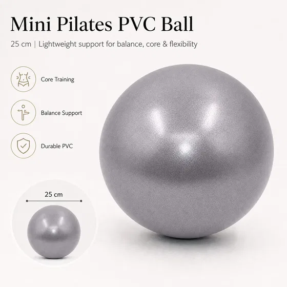 Grey Trupada mini Pilates PVC ball