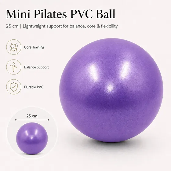 Purple Trupada mini Pilates PVC ball