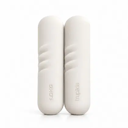 Trupada Silicone Dumbbell Pair - Cream - 1 Kg
