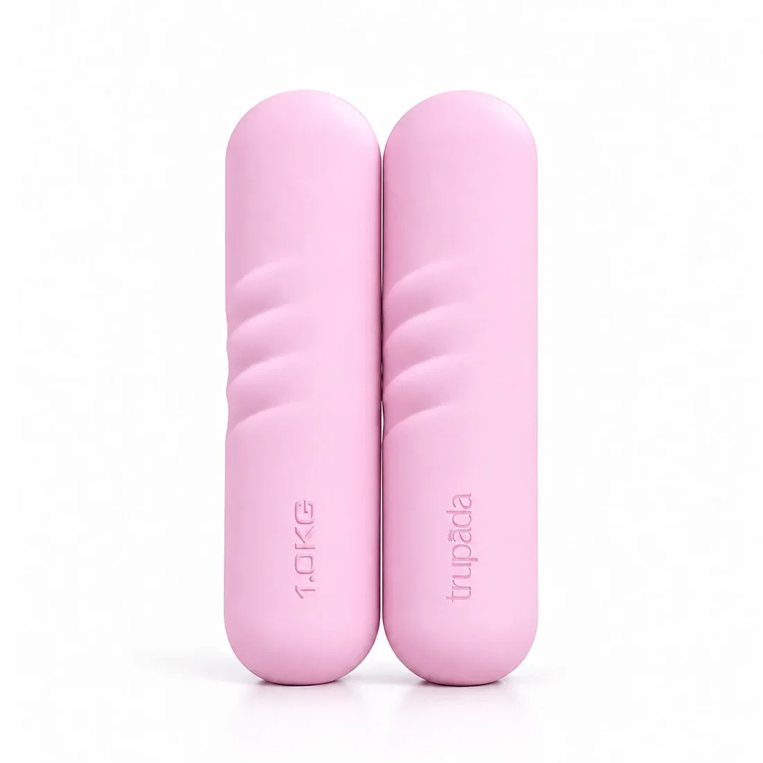 Trupada Silicone Dumbbell Pair - Pink - 1 Kg