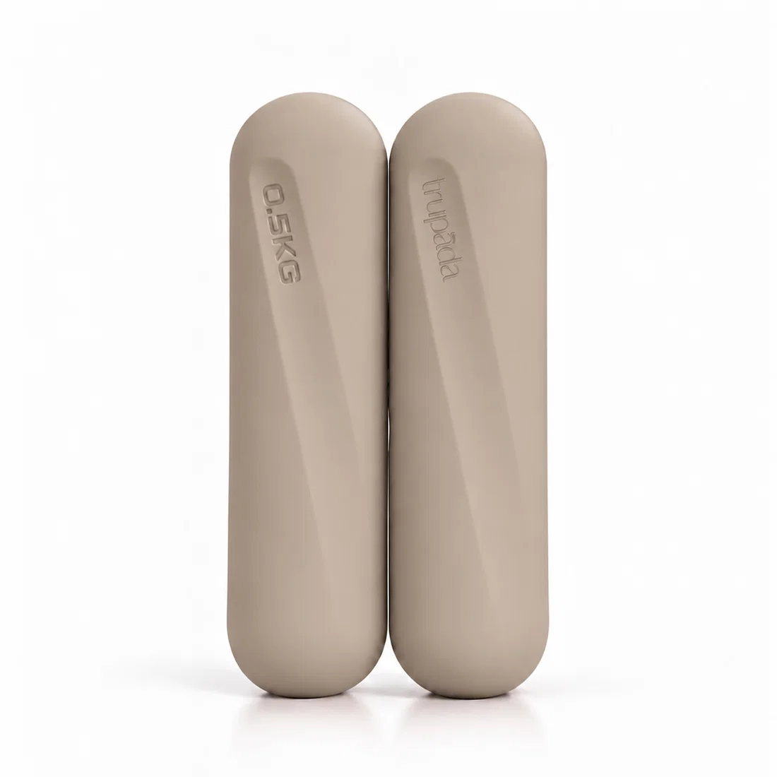 Trupada Silicone Capsule Dumbbell 0.5kg Pair - Brown