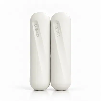 Trupada Silicone Capsule Dumbbell 0.5kg Pair - Cream